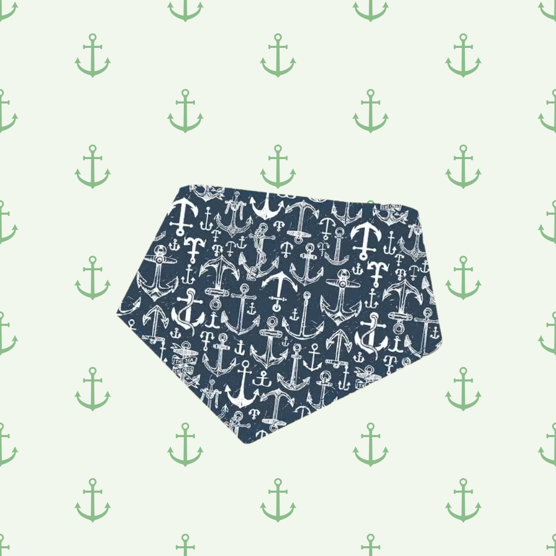 Anchors Away Dog Bandana